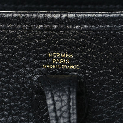 Hermes Taurillon Clemence Evelyne TPM Black 6 of 11
