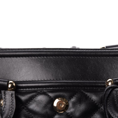 Burberry Calfskin Quilted Manor Tote Black 9 of 9