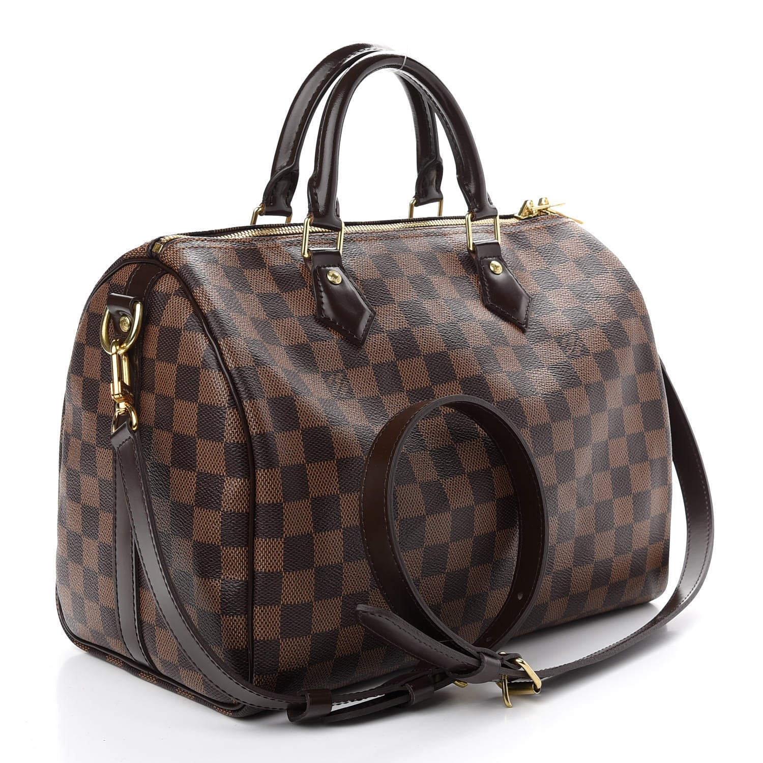 Louis Vuitton Damier Ebene Speedy Bandouliere 30 3 of 10