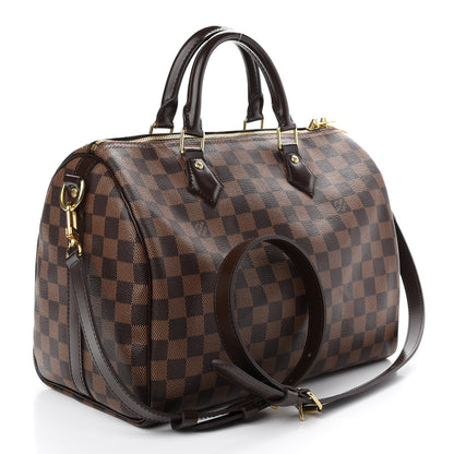 Louis Vuitton Damier Ebene Speedy Bandouliere 30 3 of 10