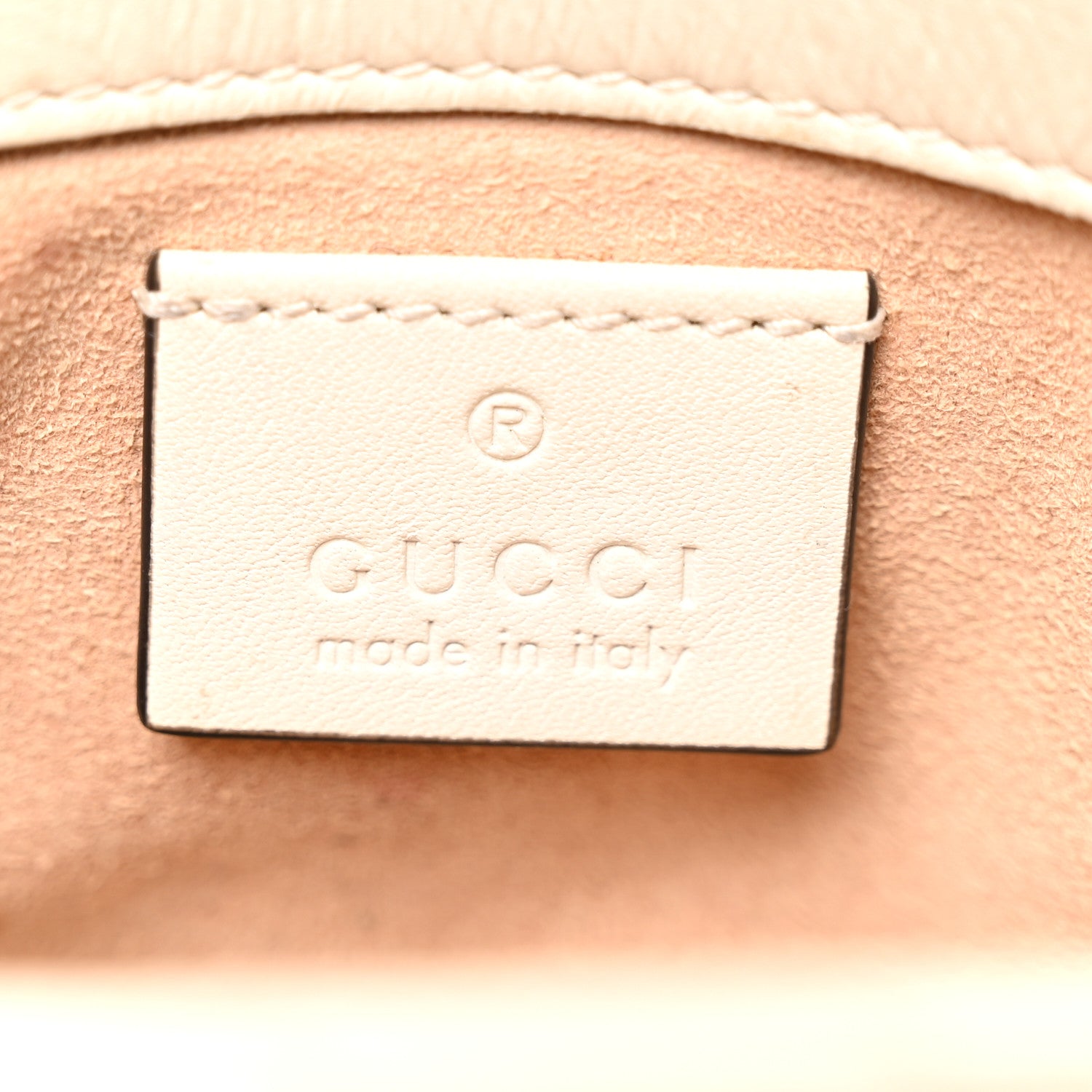 Gucci Calfskin Matelasse Super Mini GG Marmont Shoulder Bag White 6 of 10