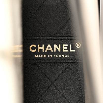 Chanel Lambskin PVC Medium Coco Sand Flap Black 6 of 11