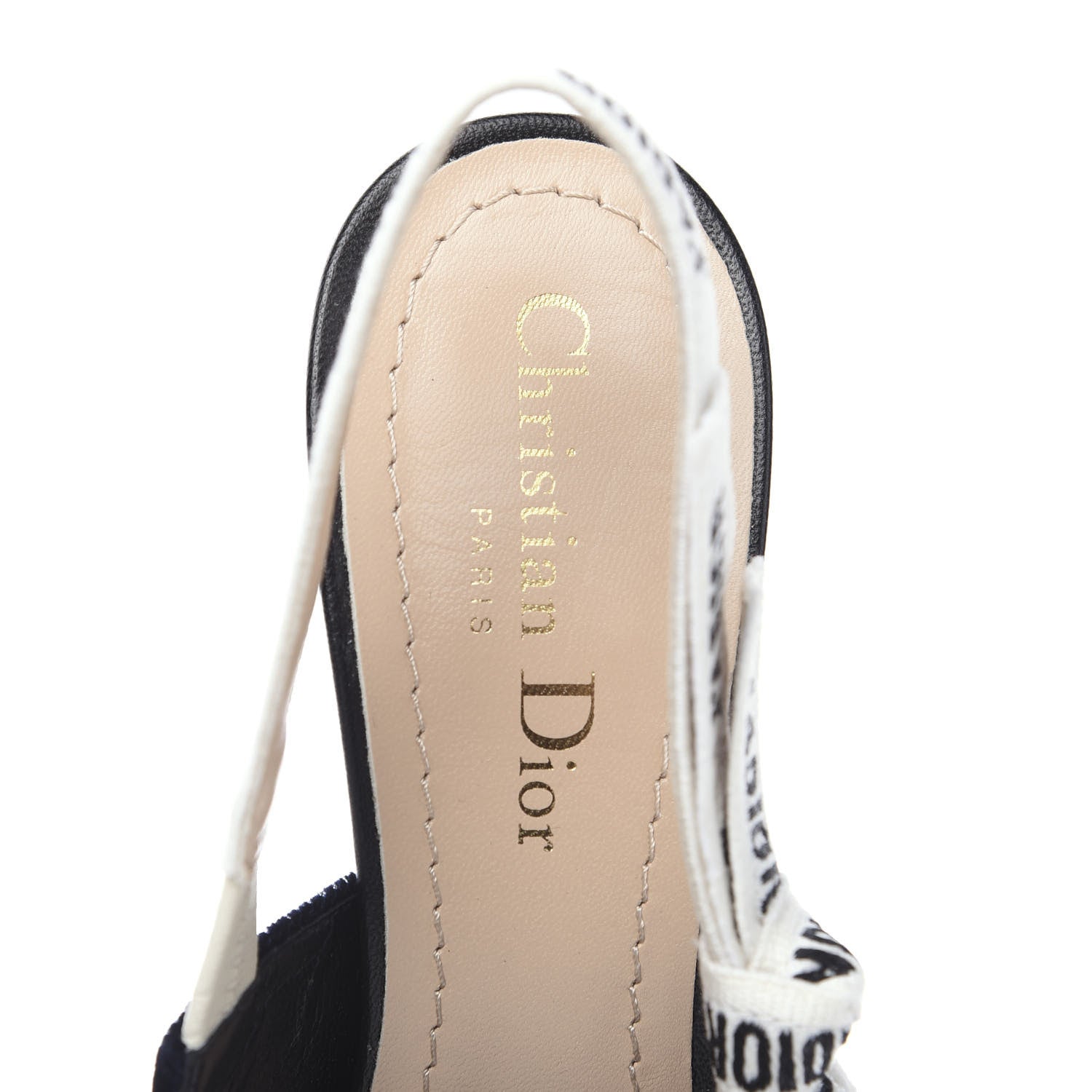 Christian Dior Velvet Ribbon J'Adoir Slingback 65mm Pumps 36.5 Deep Blue 5 of 9