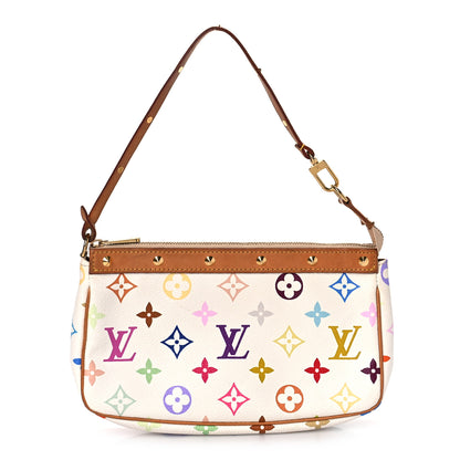 Louis Vuitton Monogram Multicolor Pochette Accessories White 1 of 12