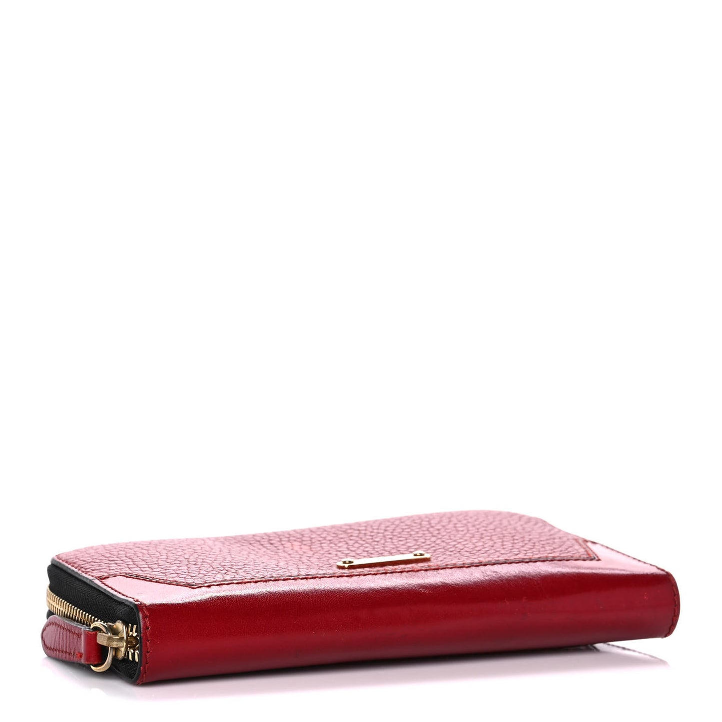 Calfskin Ziggy Zip Around Wallet Red