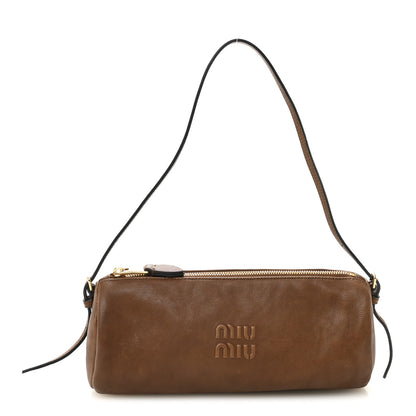 Miu Miu Nappa Aviator Mini Pouch Rovere 1 of 9