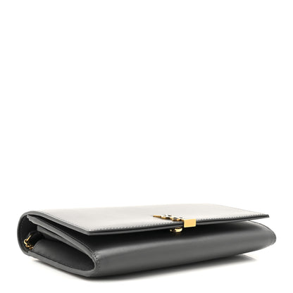 Saint Laurent Glossy Calfskin Monogram Chain Wallet Storm 4 of 12