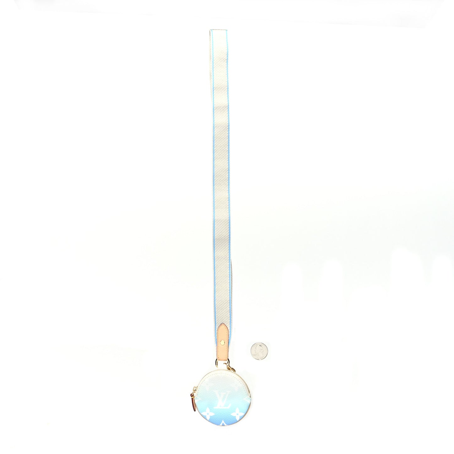 Monogram Giant By The Pool Multi Pochette Lanyard Key Holder Blue