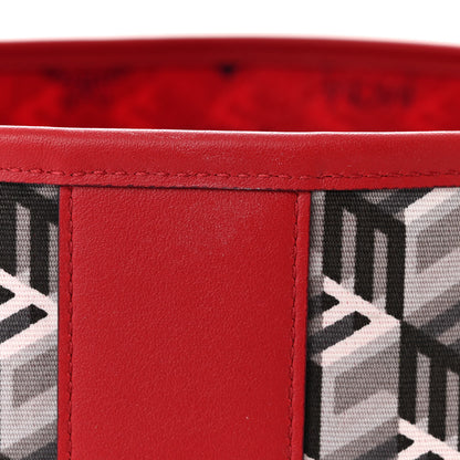 MCM Visetos Medium Liz Reversible Shopper Tote Candy Red 19 of 20