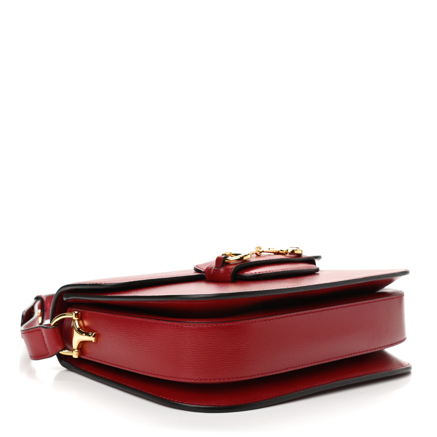 Gucci Azalea Calfskin Horsebit 1955 Shoulder Bag New Cherry Red 4 of 11