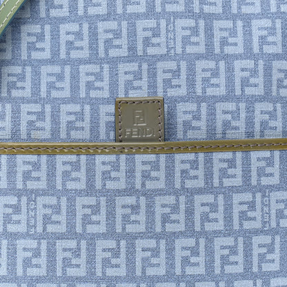 Fendi Zucchino Patent Small Forever Crossbody Celeste Grigio Lunai Multicolor 9 of 17