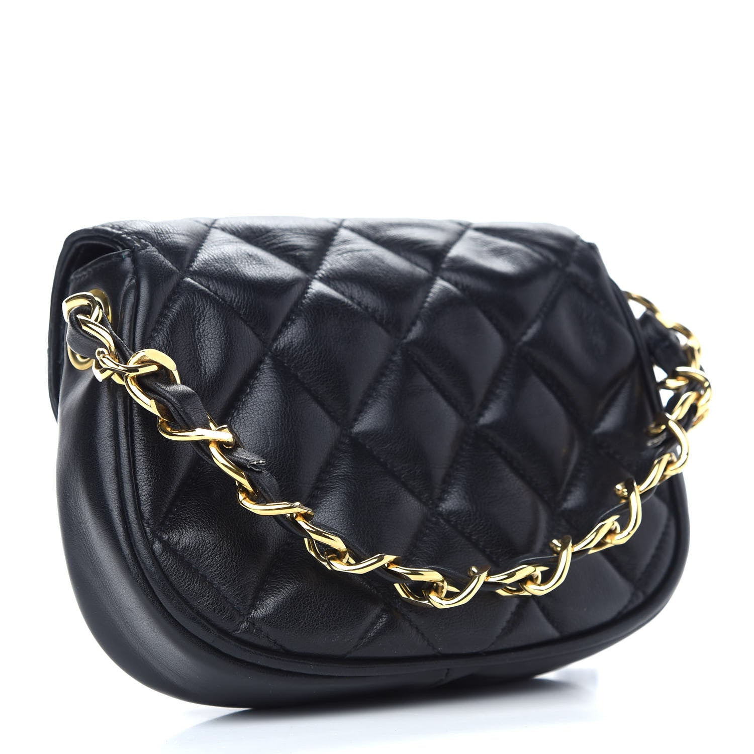 Chanel Lambskin Quilted Extra Mini Flap Black 2 of 8