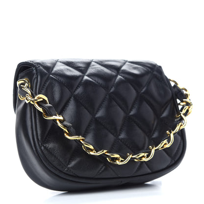 Chanel Lambskin Quilted Extra Mini Flap Black 2 of 8