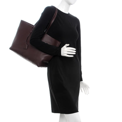 Saint Laurent Calfskin Large Shopping Tote Bordeaux 2 of 9