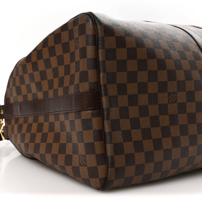 Louis Vuitton Damier Ebene Keepall Bandouliere 55 8 of 9