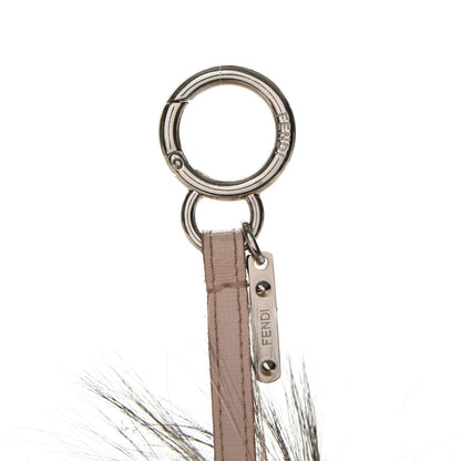 Fendi Mink Fox Fur Vitello Wild Jess Monster Bag Bug Charm Pink 3 of 4