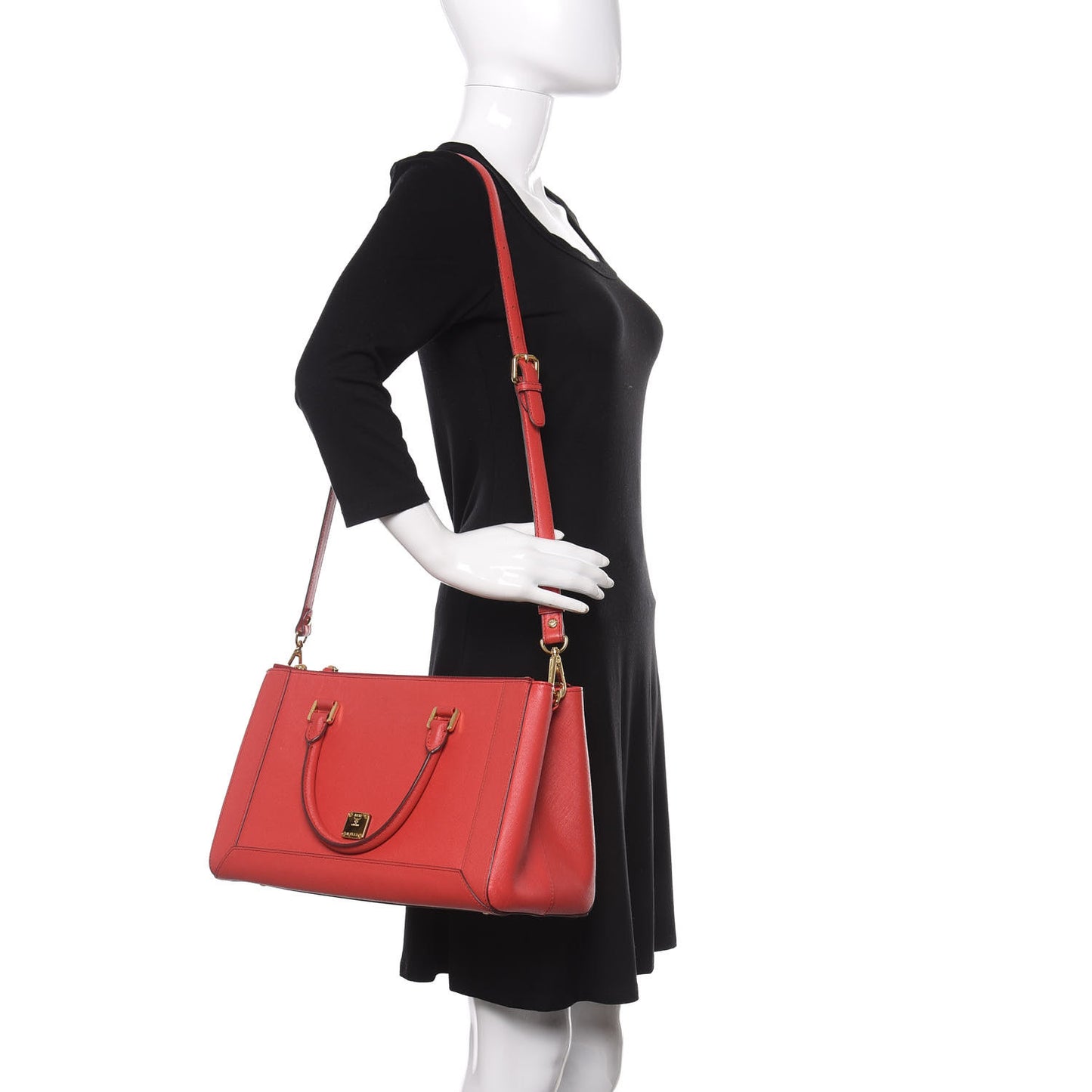 Saffiano Nuovo Tote Hot Coral