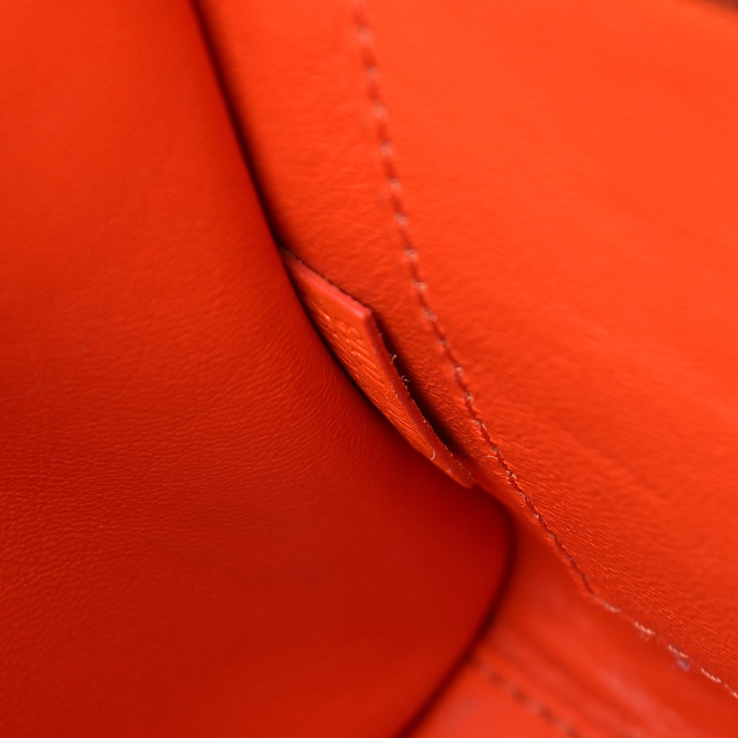 Celine Smooth Calfskin Nano Luggage Fluo Orange 7 of 9