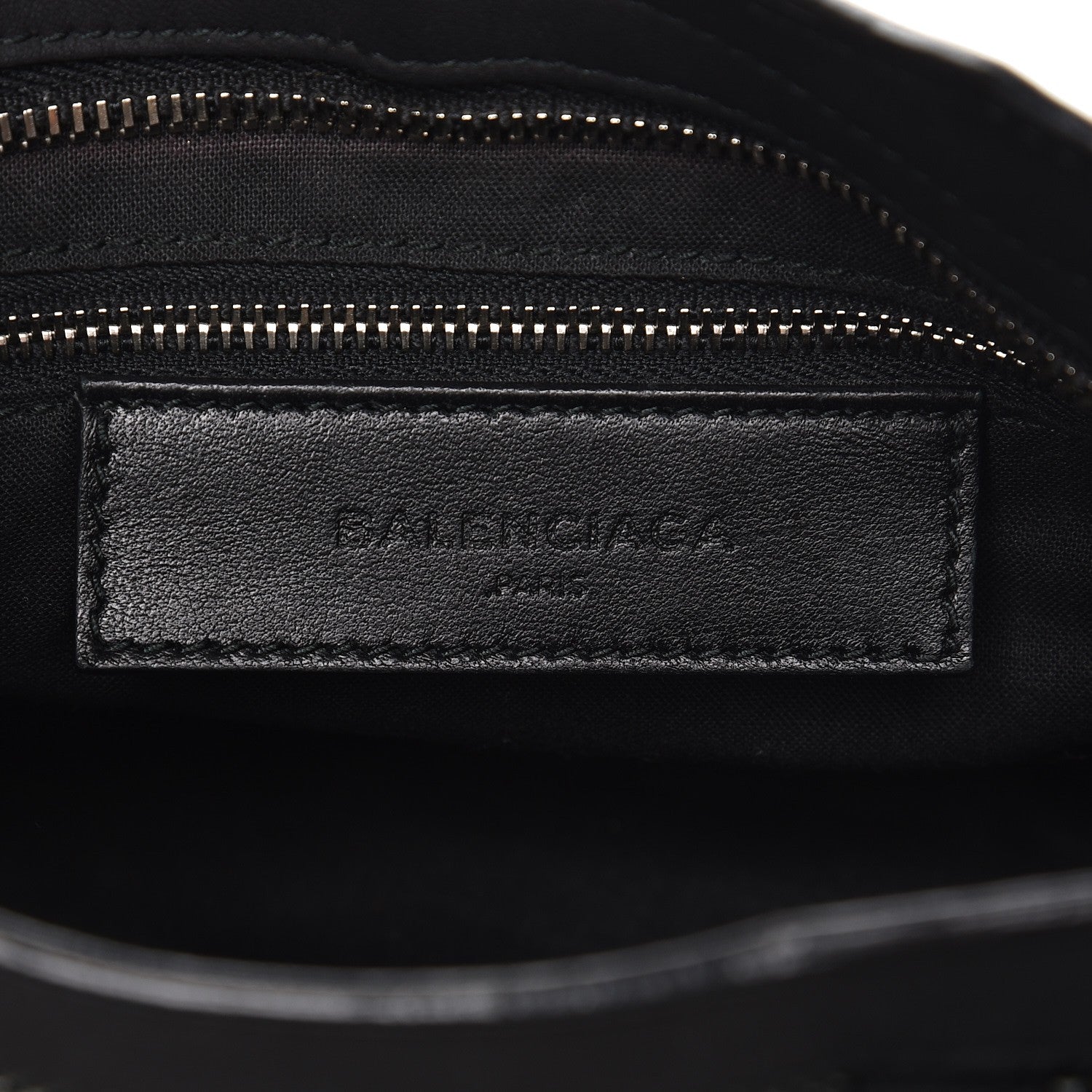 Balenciaga Lambskin Canvas Classic Silver Hardware Mini City Black 6 of 7