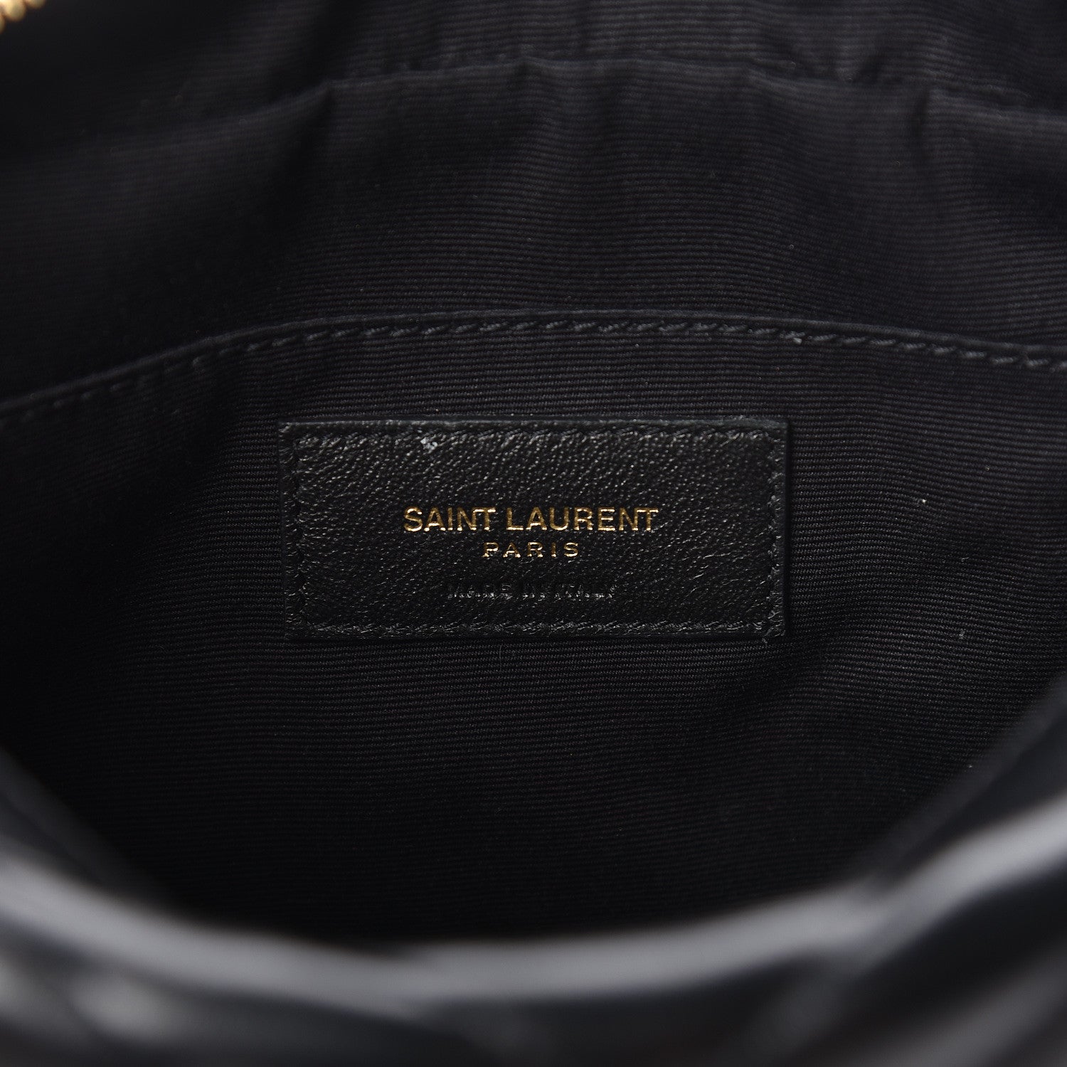 Saint Laurent Calfskin Matelasse Monogram Lou Camera Bag Black 8 of 16