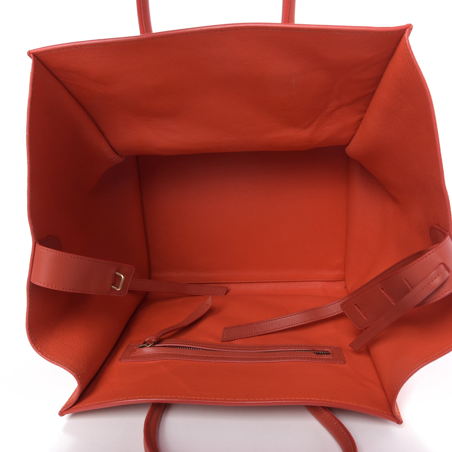 Celine Nubuck Medium Phantom Luggage Bright Orange 5 of 14