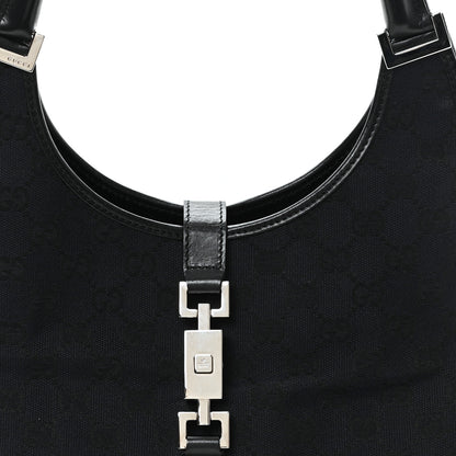 Gucci Monogram Bardot Shoulder Bag Black 8 of 11