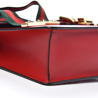 Gucci Calfskin Small Sylvie Shoulder Bag Hibiscus Red 8 of 11