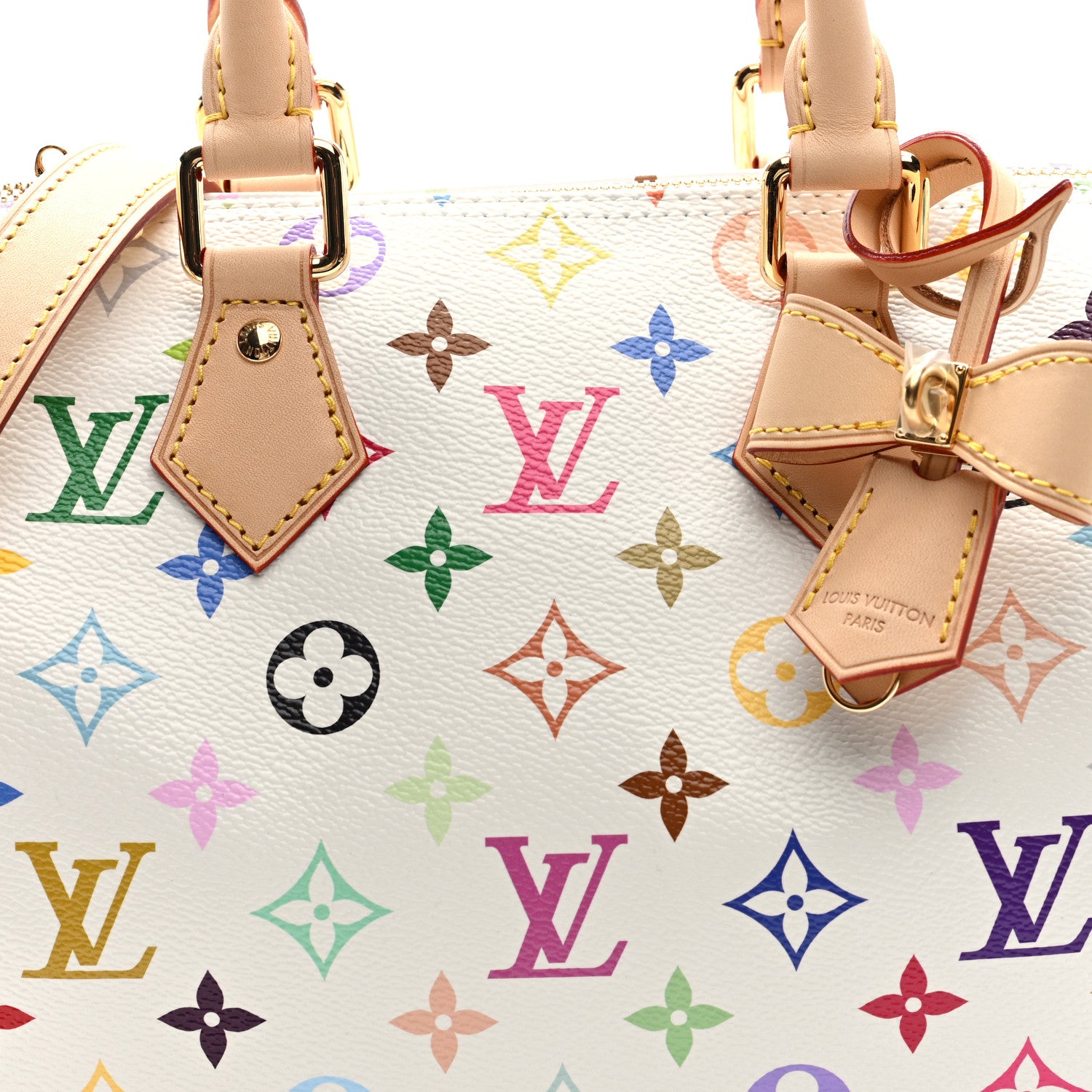 Louis Vuitton LV X TM Monogram Multicolor Speedy Bandouliere 25 White 7 of 10
