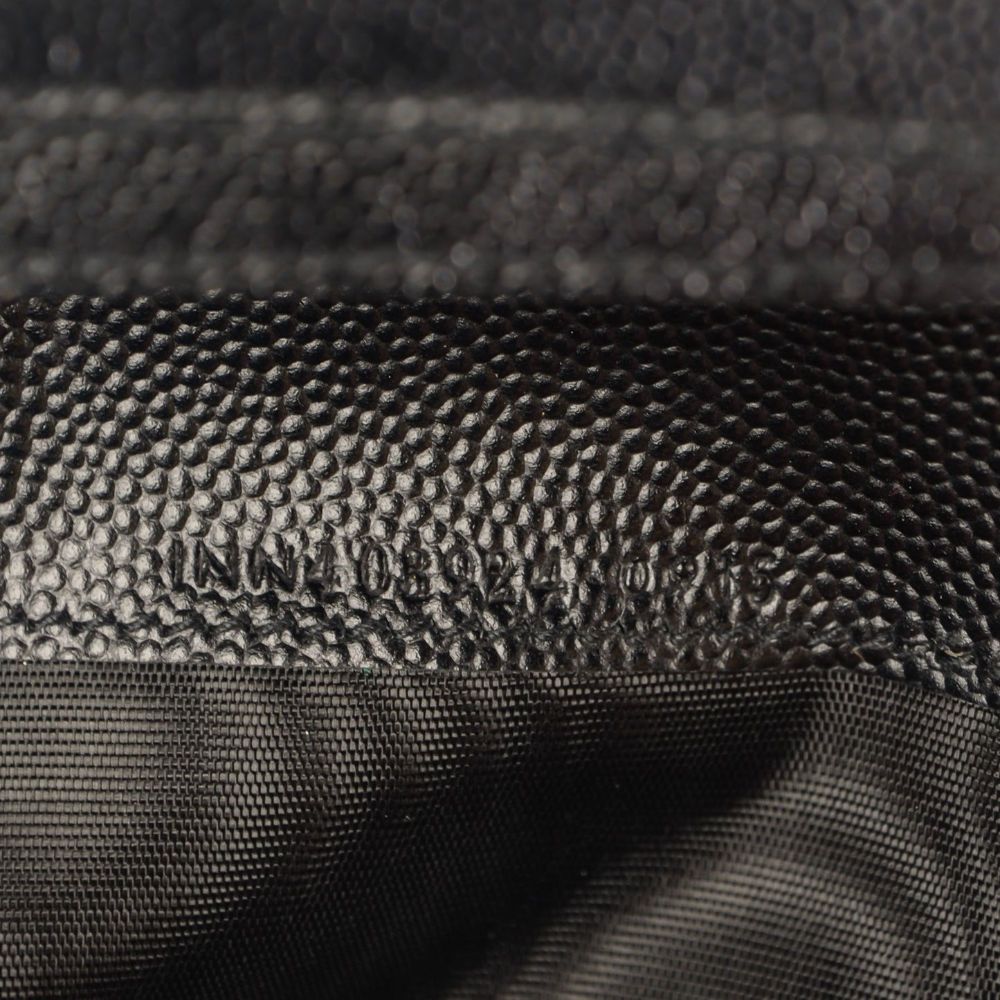 Grain De Poudre Matelasse Chevron Monogram Flap Wallet Black