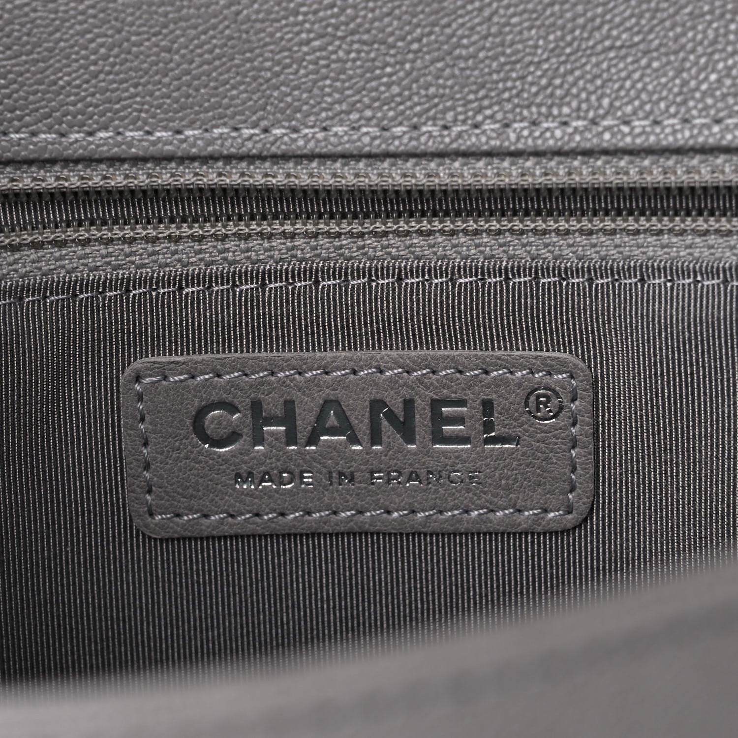 Chanel Caviar Quilted New Medium Boy Flap Grey 5 of 8
