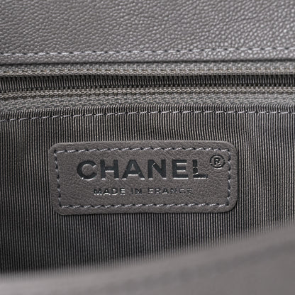Chanel Caviar Quilted New Medium Boy Flap Grey 5 of 8