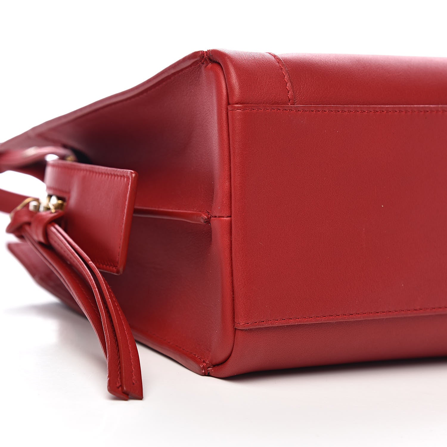 Saint Laurent Smooth Calfskin Small East Side Tote Rouge Eros 7 of 9