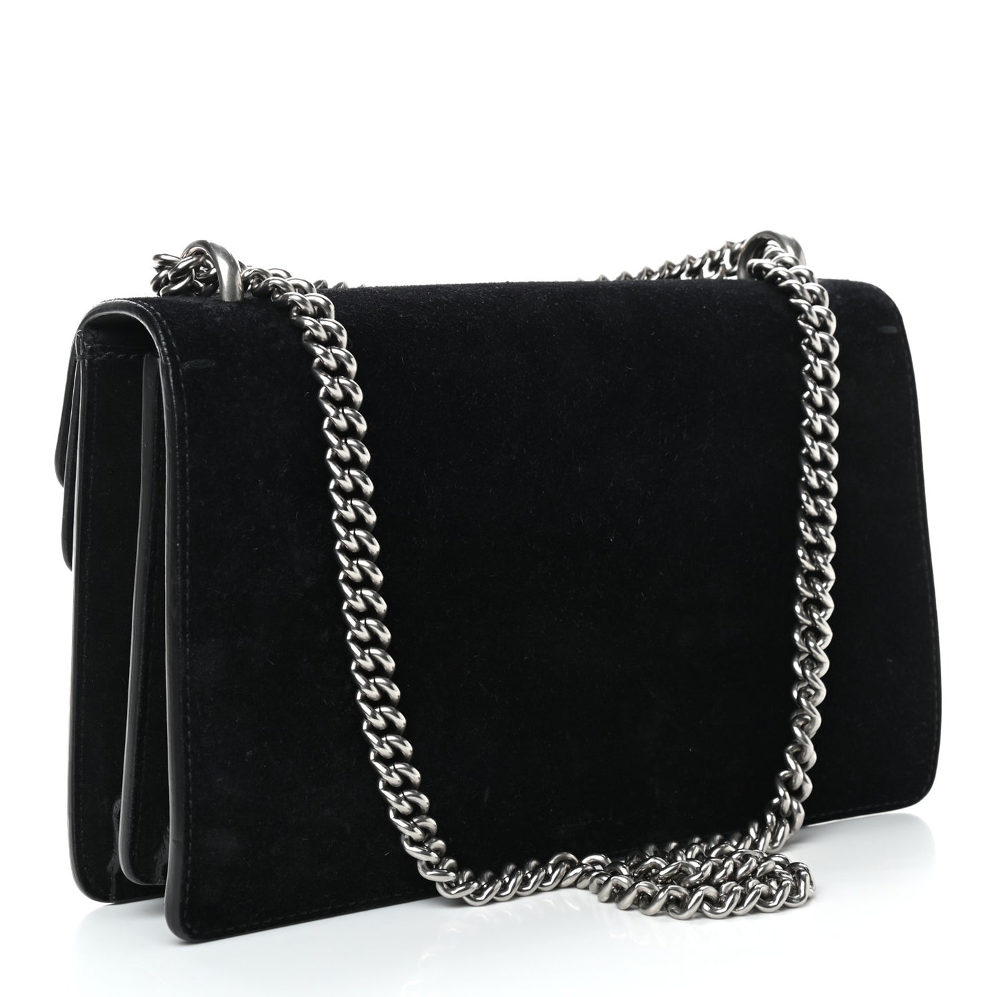 Suede Small Dionysus Shoulder Bag Black