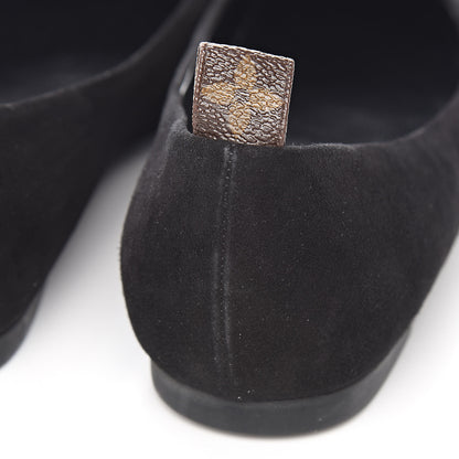 Louis Vuitton Suede Monogram Uniformes Ballet Flats 40 Black 10 of 10