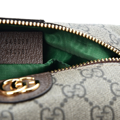 Gucci Soft GG Supreme Monogram Calfskin Medium Ophidia Cosmetic Case Beige Ebony New Acero 6 of 8