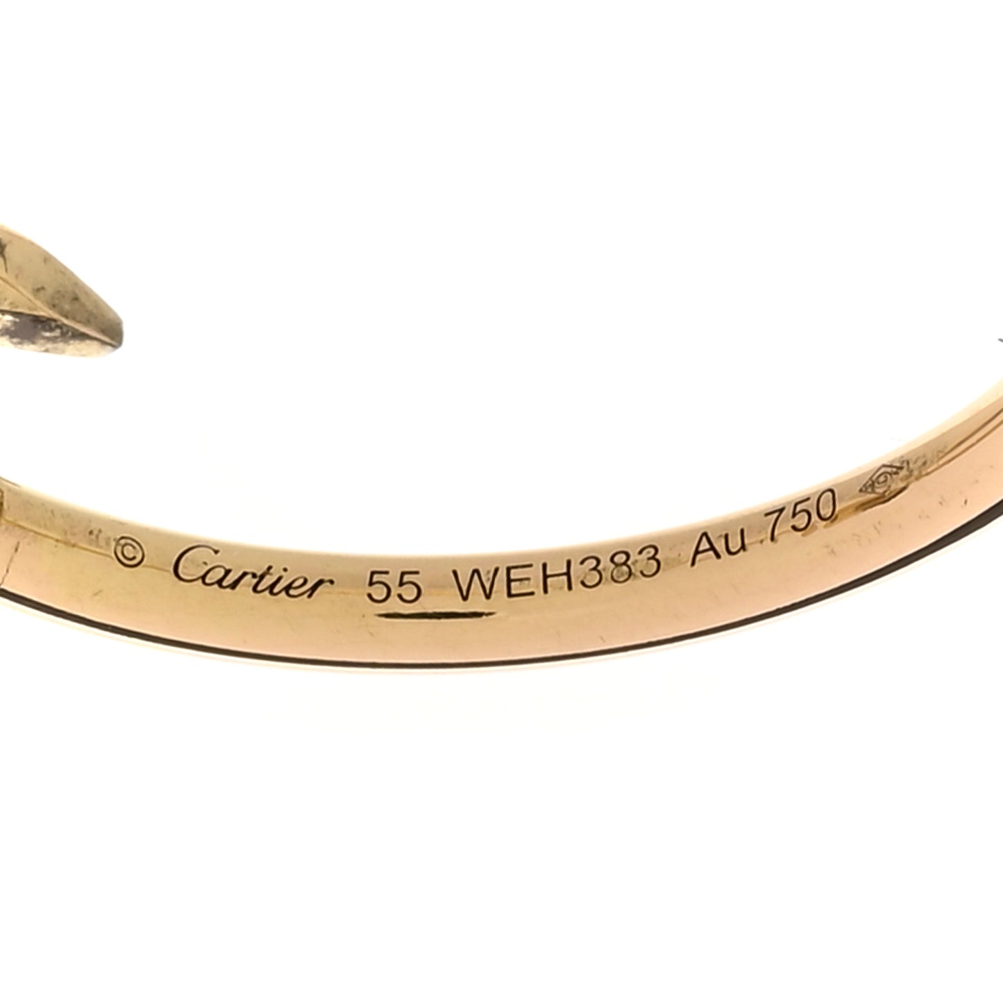 18K Yellow Gold Small Juste Un Clou Ring 55 7.25
