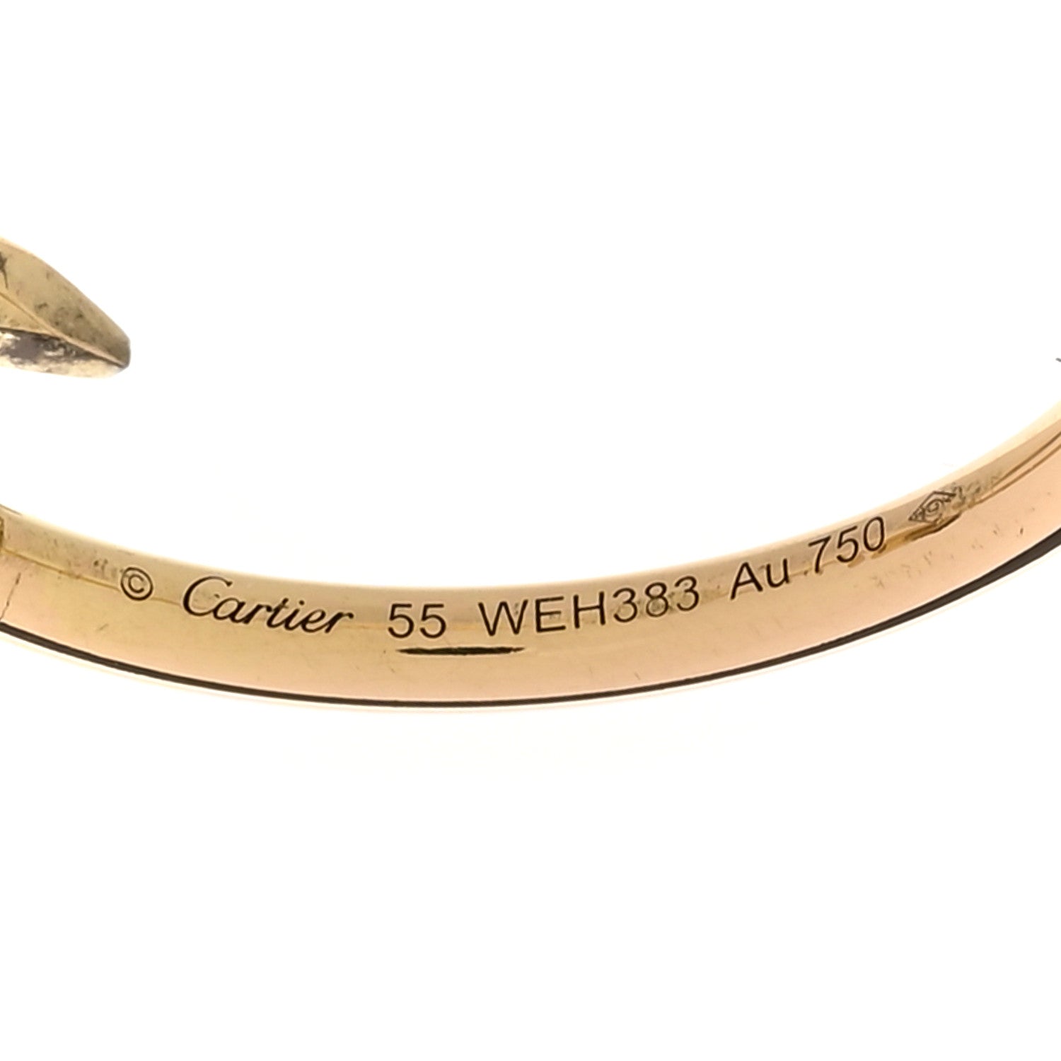 Cartier 18K Yellow Gold Small Juste Un Clou Ring 55 7.25 5 of 6