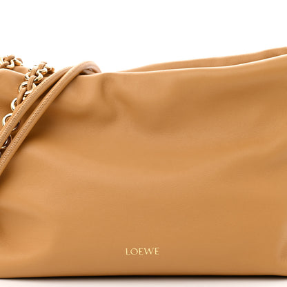 Loewe Mellow Nappa Donut Medium Chain Flamenco Knot Clutch Sahara 8 of 10