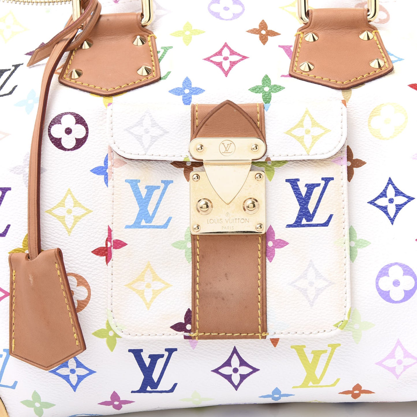 Monogram Multicolor Speedy 30 White