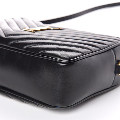 Saint Laurent Calfskin Matelasse Monogram Lou Camera Bag Black 10 of 10