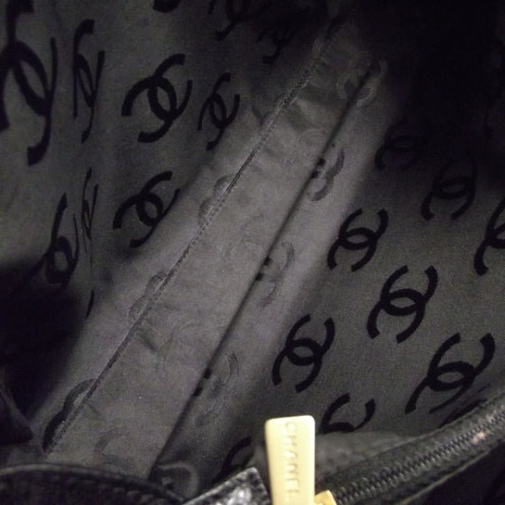 Chanel Caviar Chain Satchel Black 10 of 12