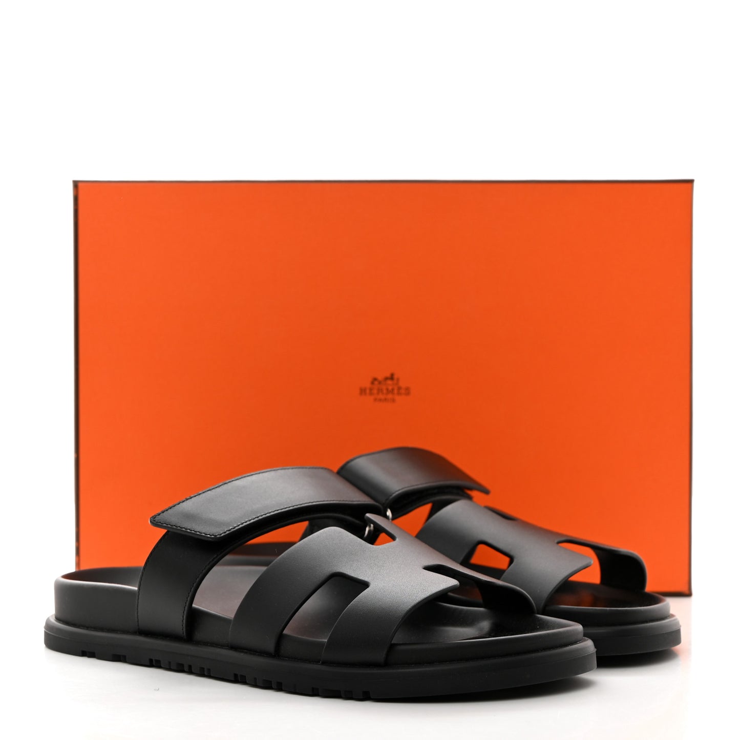 Calfskin Womens Chypre Sandals 37.5 Black