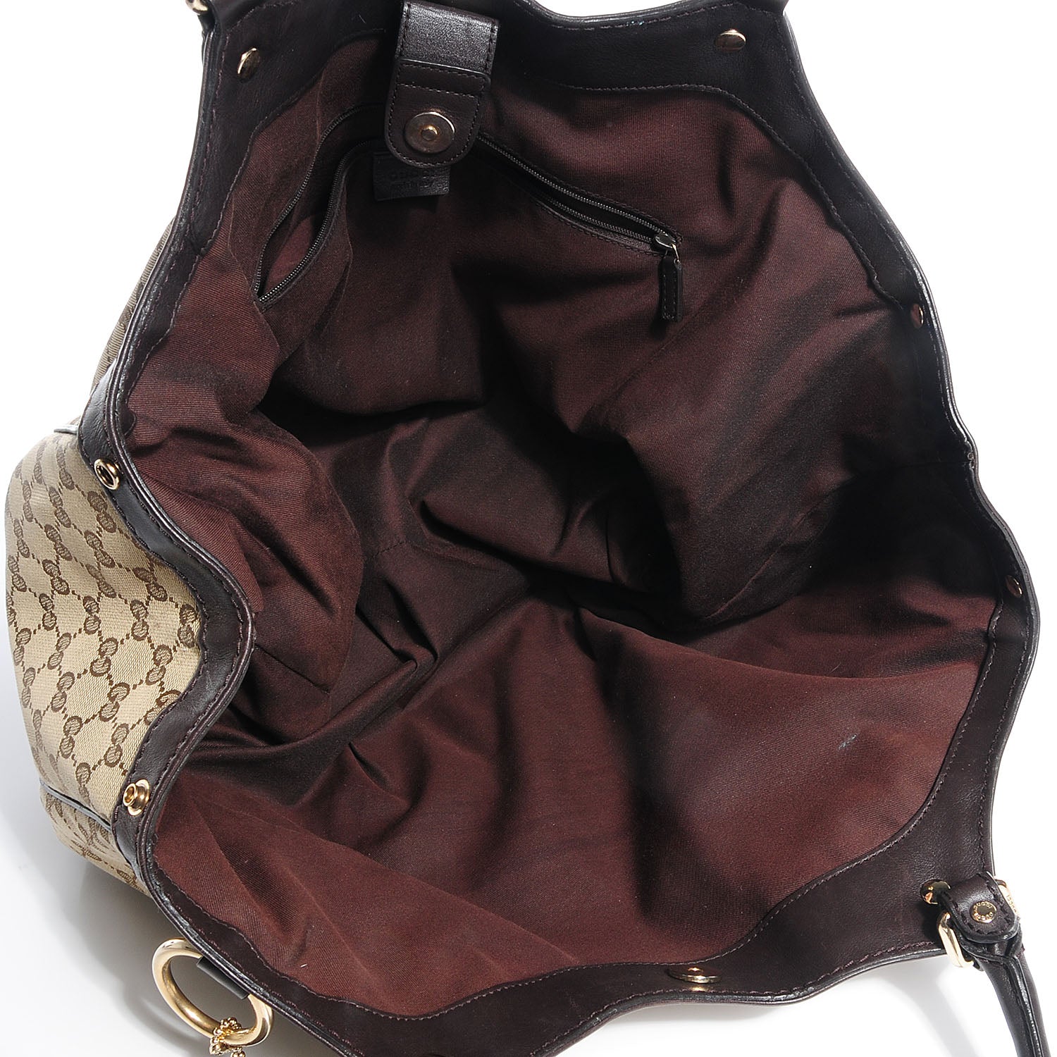 Gucci Monogram Large Sukey Tote Dark Brown 5 of 7