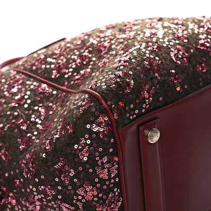 Louis Vuitton Sequin Monogram Sunshine Express North South Burgundy 8 of 12
