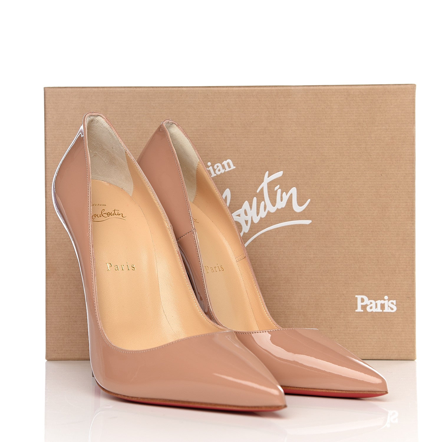 Christian Louboutin Patent So Kate 120 Pumps 39 Nude 8 of 8