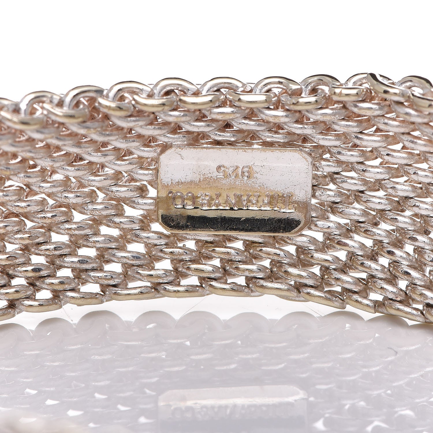 Tiffany Sterling Silver Somerset Mesh Bracelet 4 of 6