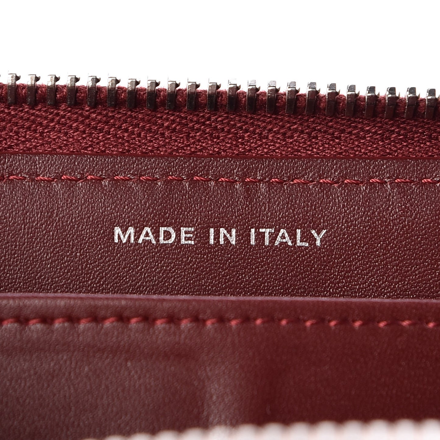 Caviar Quilted Large Gusset Zip Around Wallet Red