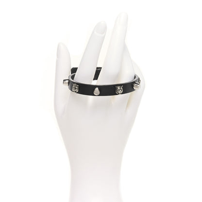 Gucci Calfskin Feline Heads Bracelet Black 2 of 4