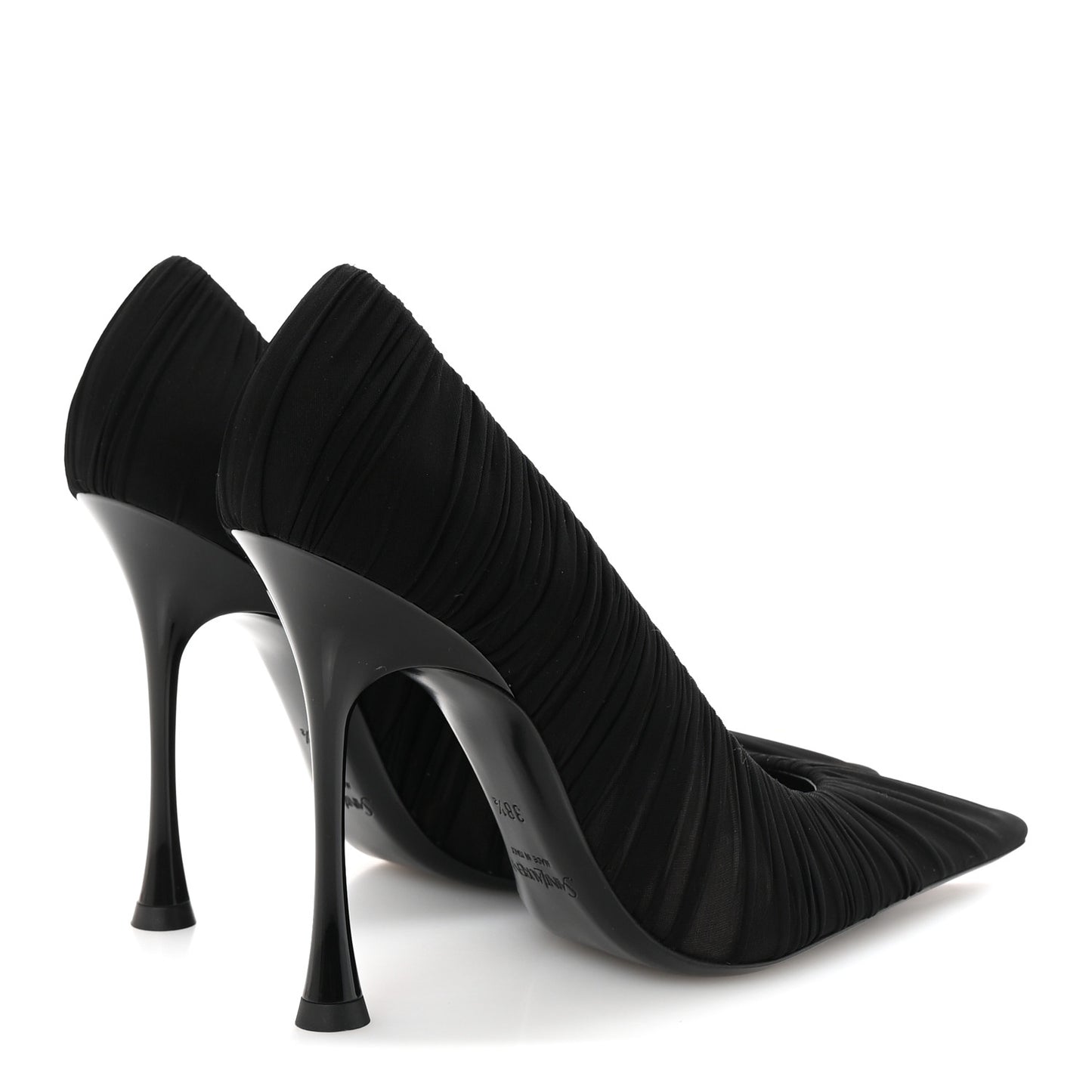 Ruched Jersey Doville 110 Pump 38.5 Black Innocent Nude