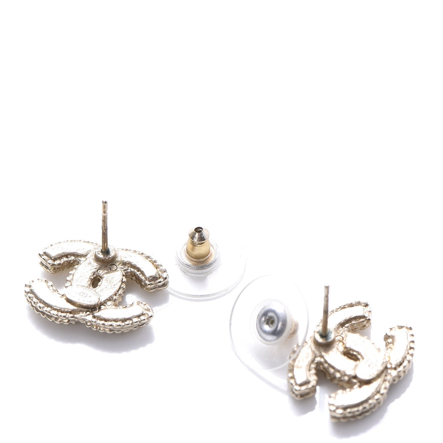 Pearl CC Earrings Gold
